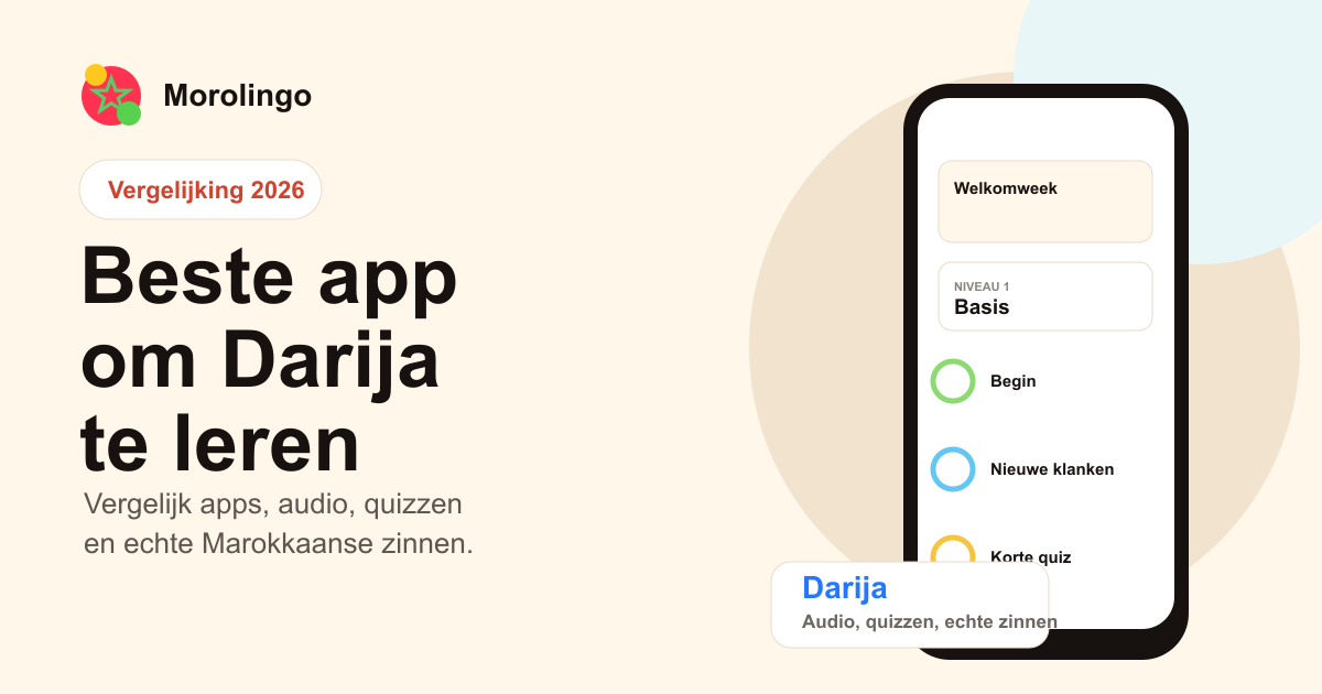 De beste apps om Darija te leren in 2026